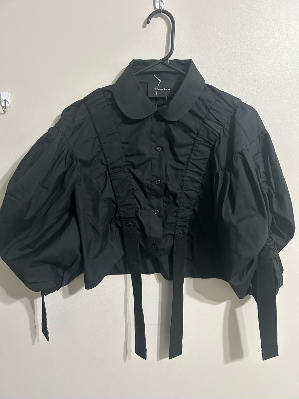 Simone Rocha Short Sleeve Crop Top - Picture 4 of 6